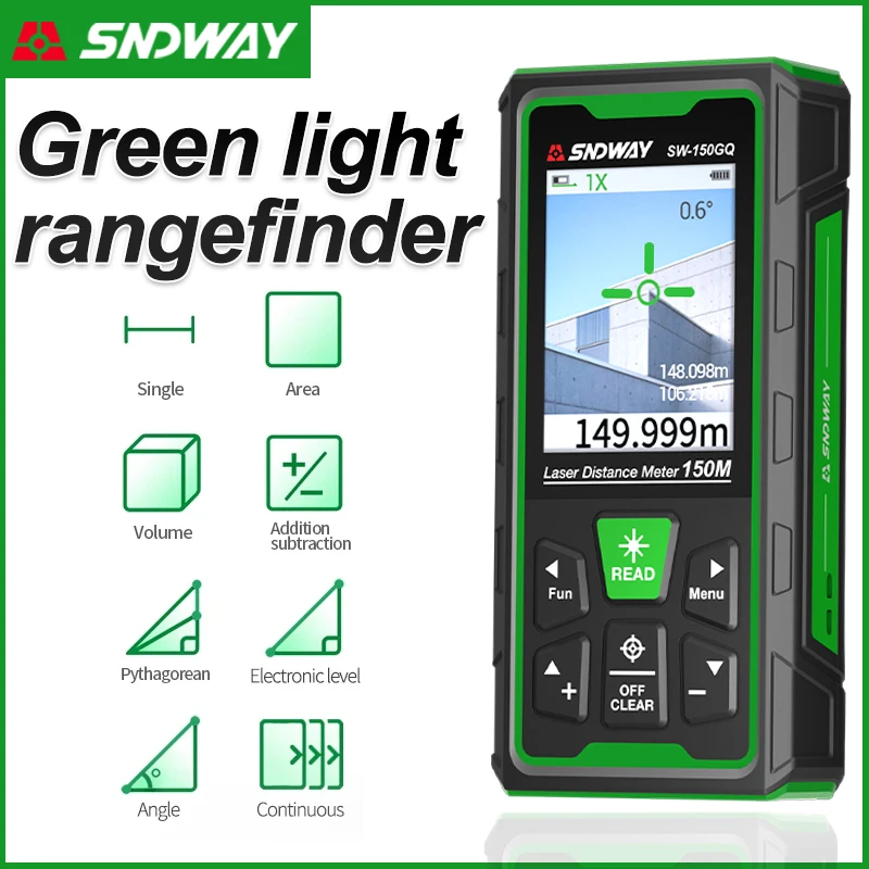 Industrial Laser Alignment Tool - Misuratore di Distanza Laser Verde Digitale