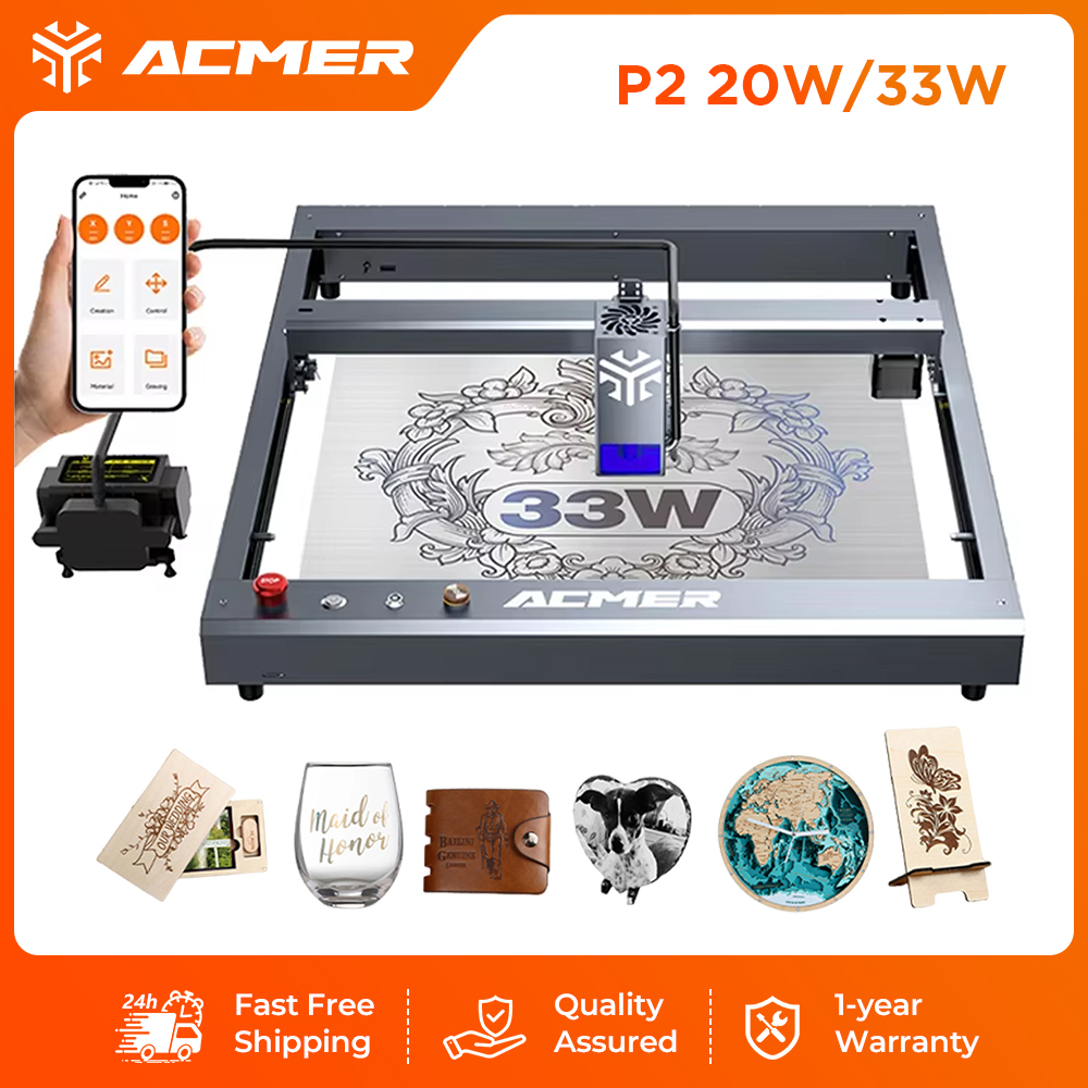 Industrial Laser Guide - ACMER P2 33W Macchina per Incisione