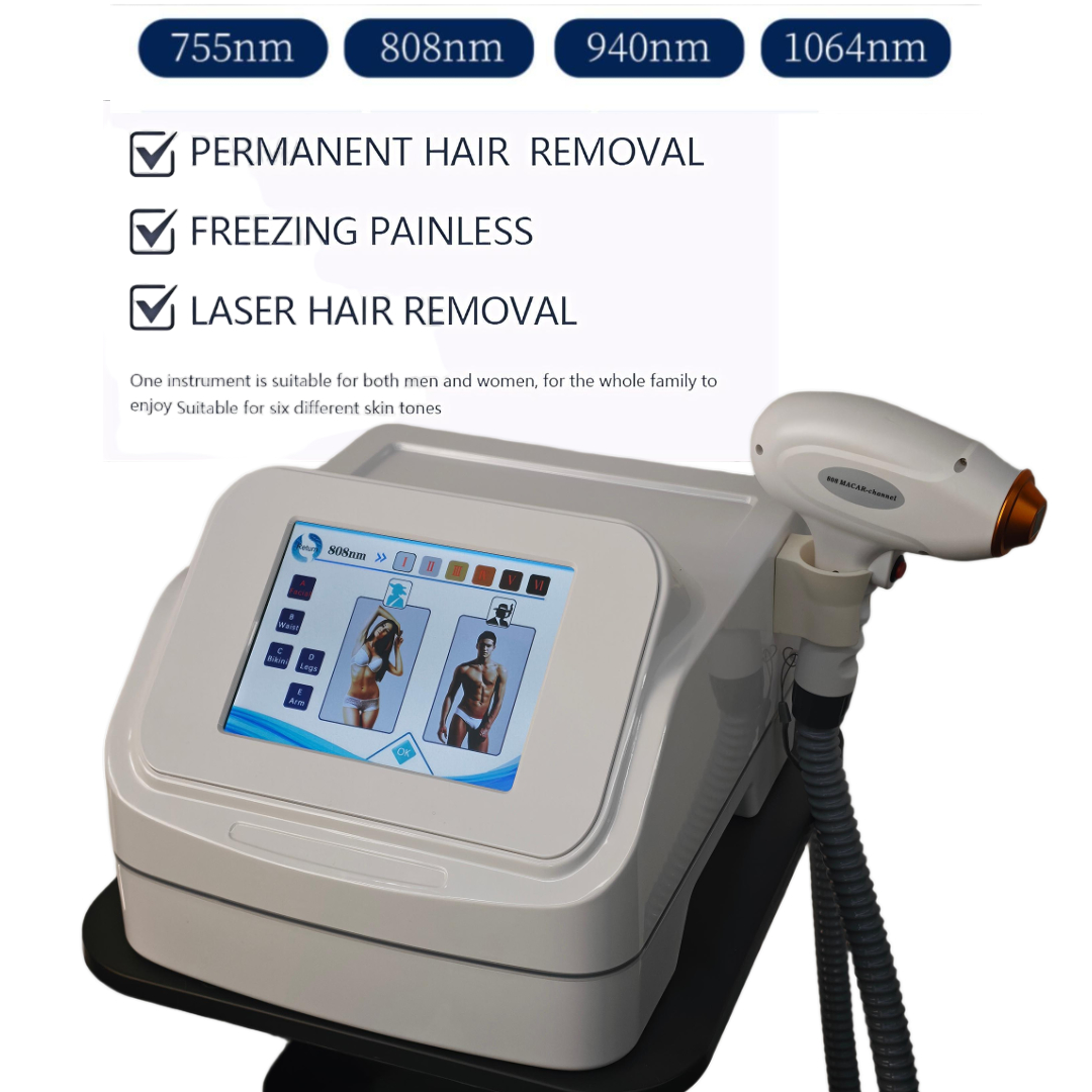 Industrial Laser Hair Removal Machine - Macchina Professionale per Epilazione Laser a