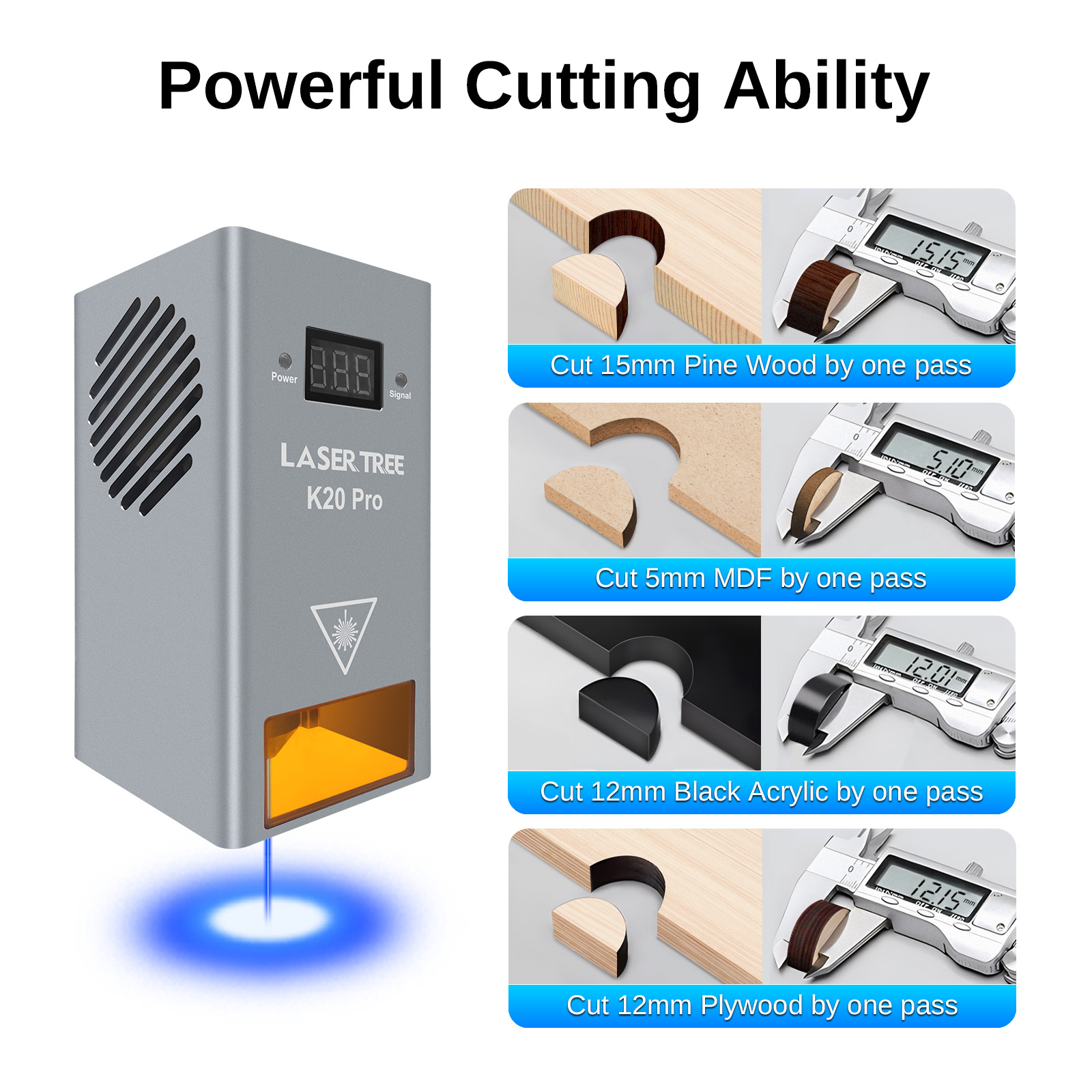 LASER TREE K20 Testa laser a p - Metal Laser Cutter Head recensione e prezzo