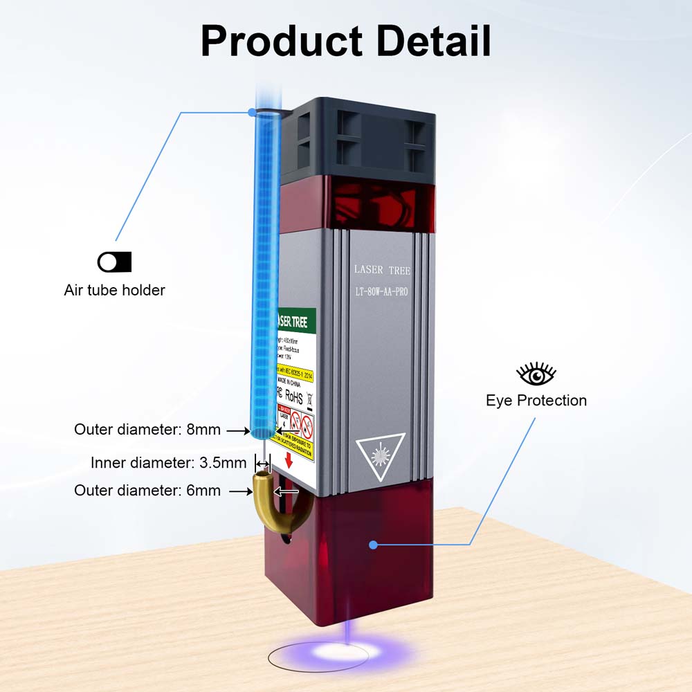 Modulo Laser LASER TREE 20W 40 - Metal Laser Cutter Head recensione e prezzo