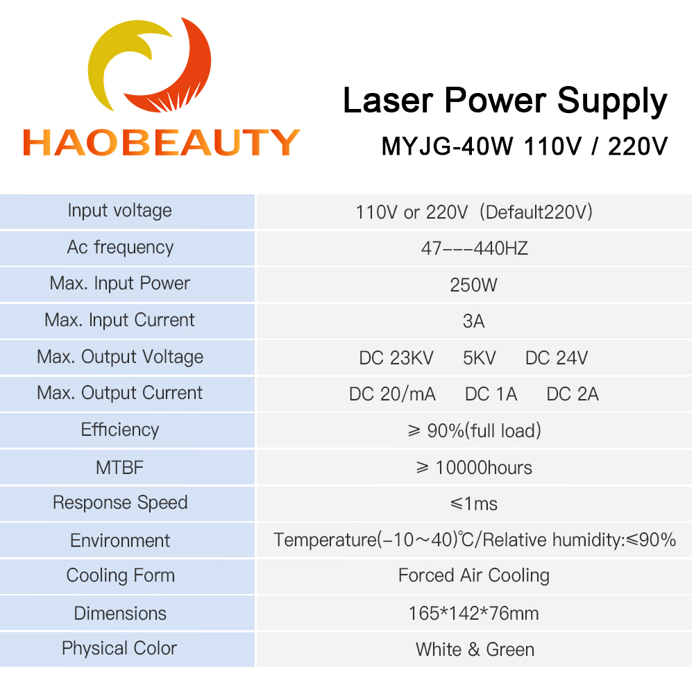 HAOBEAUTY MYJG-40 Alimentatore - Laser Engraving Software recensione e prezzo