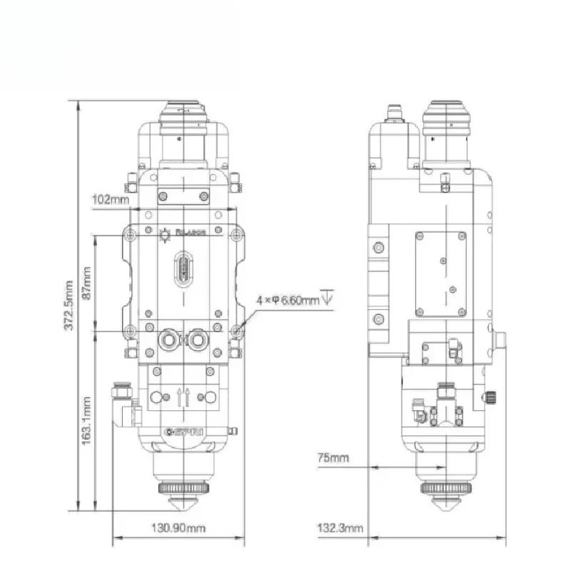Hot 8KW 8000W LCM08B Testa di  - Metal Laser Cutter Head recensione e prezzo